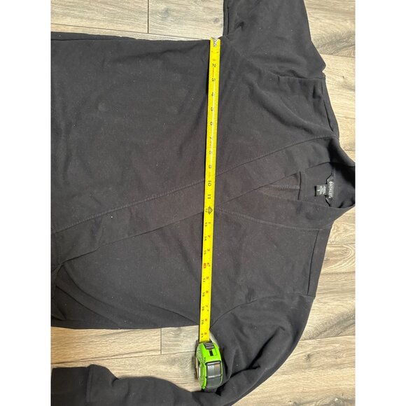 Athleta Retroterry Wrap Sweatshirt Womens Black Wrap Cardigan S Athletic Workout - Picture 5 of 12